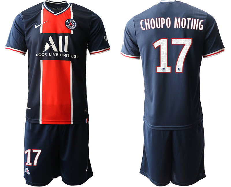 Men 2020-2021 club Paris St German home #17 blue Soccer Jerseys->customized soccer jersey->Custom Jersey